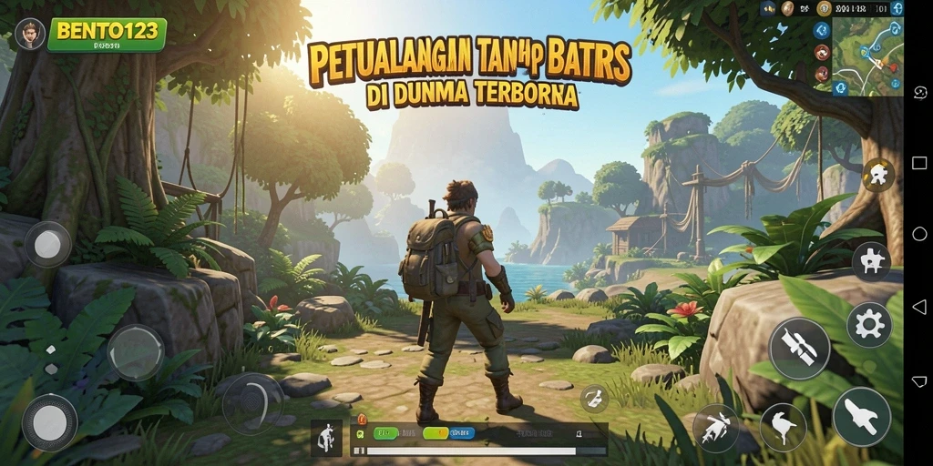 Tampilan gameplay <strong>BENTO123</strong> menunjukkan kebebasan eksplorasi di dunia terbuka.