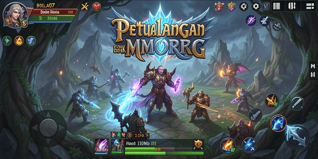 Screenshot gameplay BOLA07 menampilkan aksi seru dalam MMORPG.