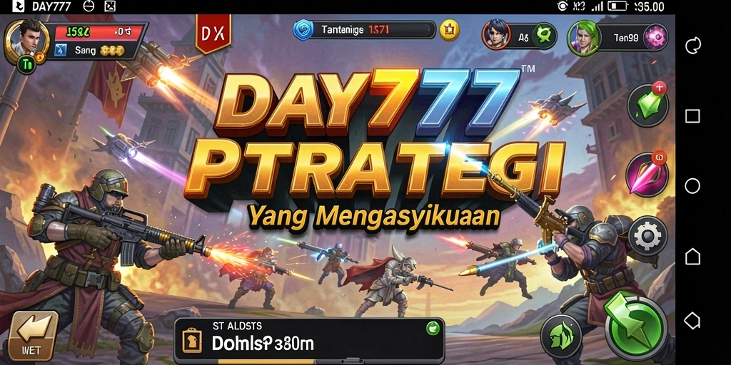 Tampilan gameplay menarik dan penuh aksi di DAY777.