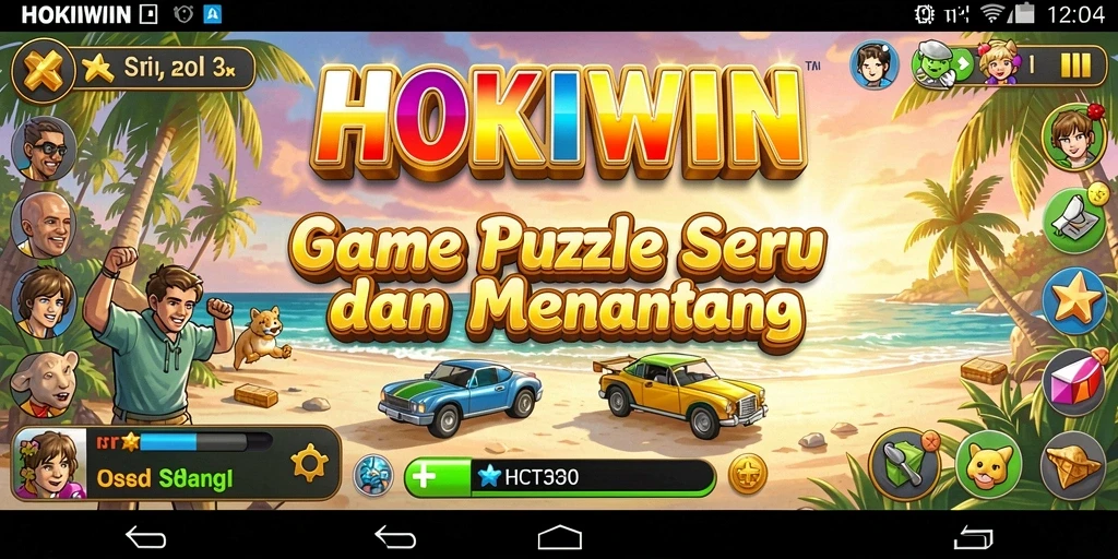 Tampilan menarik dari gameplay HOKIWIN dengan puzzle yang menantang.