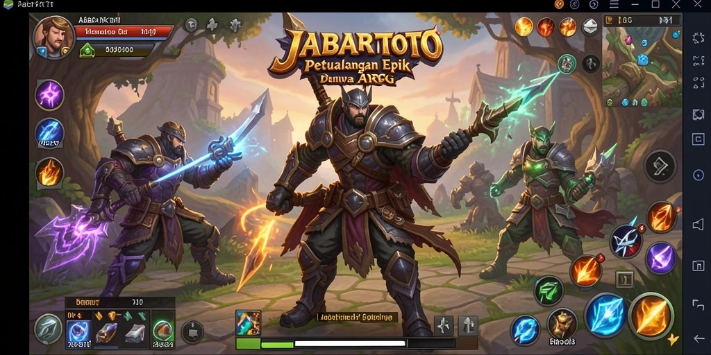 Tangkapan layar menampilkan aksi seru di dalam game ARPG.