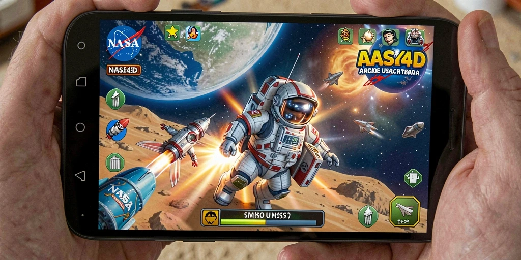 Tampilan gameplay menarik dari NASA4D yang seru dan menantang.
