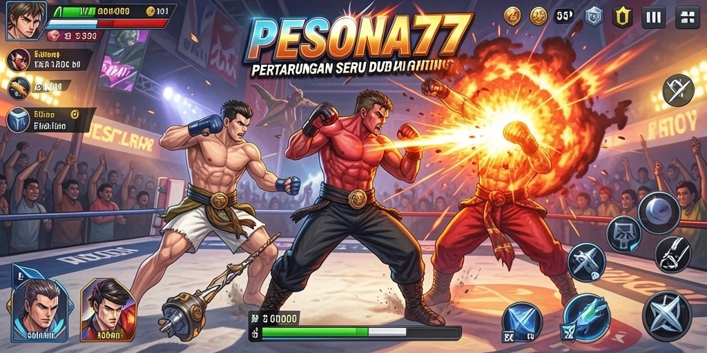 Tampilan screenshot PESONA77 menunjukkan aksi pertarungan yang menegangkan.