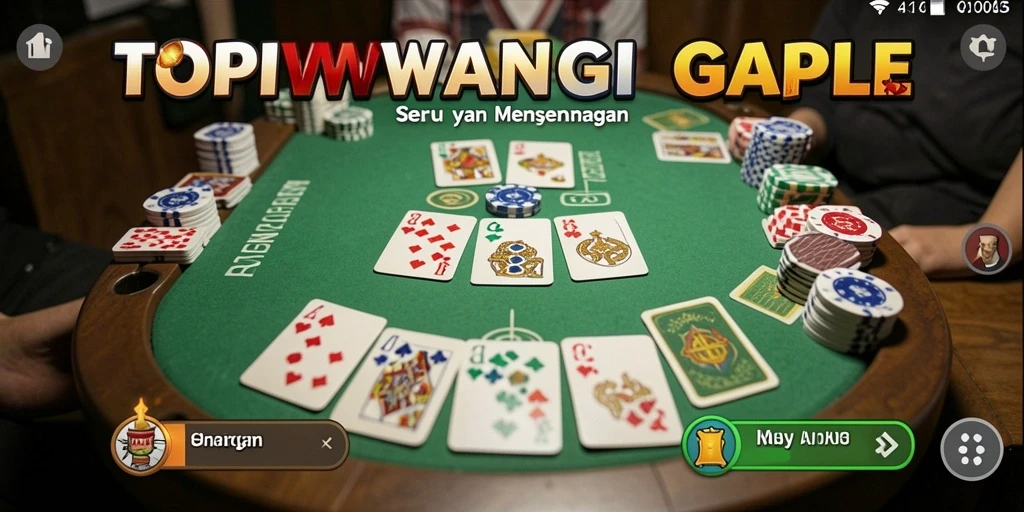 Screenshot gameplay seru Gaple di TOPIWANGI.